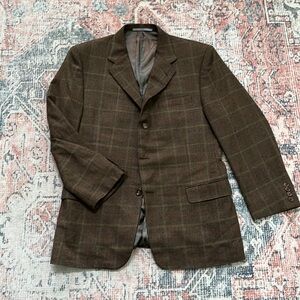 Neumann Marcus Hickey Freeman Wool Cashmere Blend Blazer Sport Coat